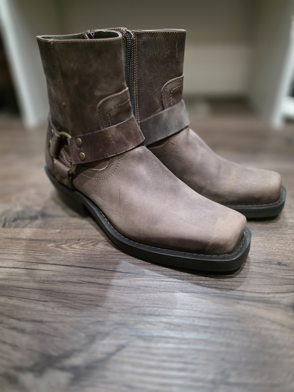 Madison Studio Harness Western Biker Ankle Boots